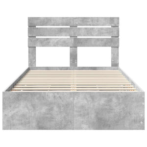 Struttura del letto con cassetto Grigio cemento 120 x 200 cm 3411516