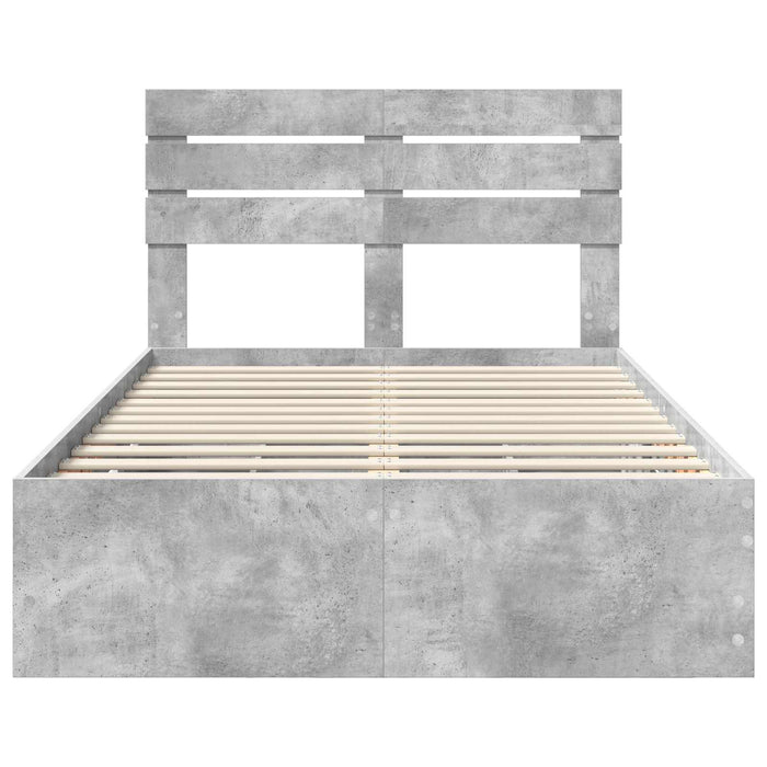 Struttura del letto con cassetto Grigio cemento 120 x 200 cm 3411516