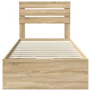 Struttura del letto con cassetto Rovere Sonoma 100 x 200 cm 3411525