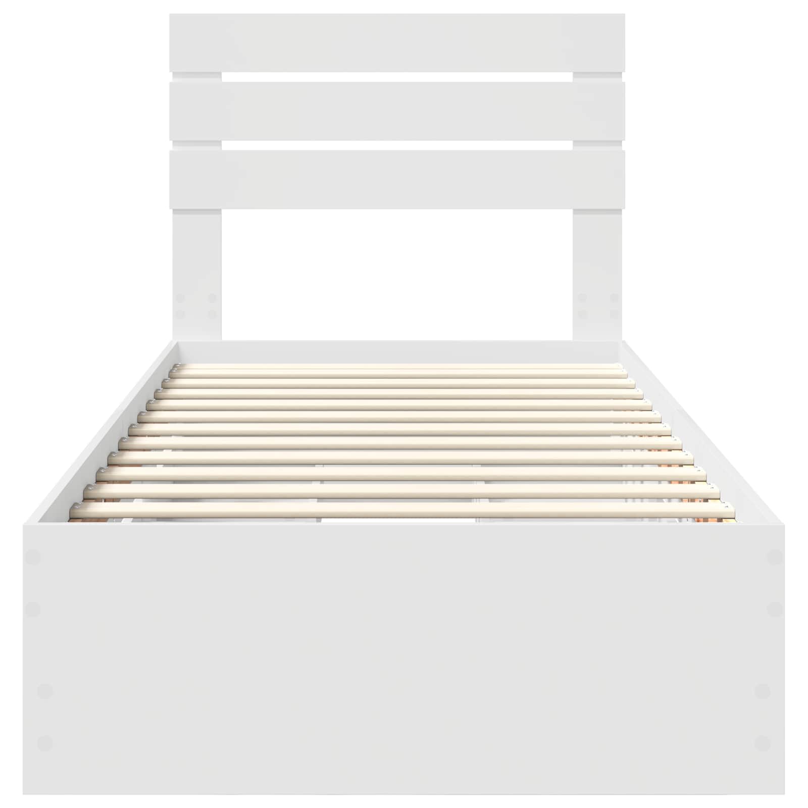 Struttura del letto Bianco 90 x 190 cm Legno Ingegnerizzato 3411529