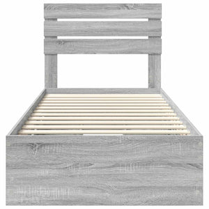 Struttura del letto con cassetto Grigio Sonoma 90 x 190 cm 3411533