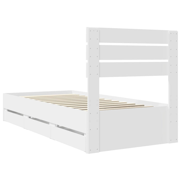 Struttura del letto Bianco 90 x 200 cm Legno Ingegnerizzato 3411534