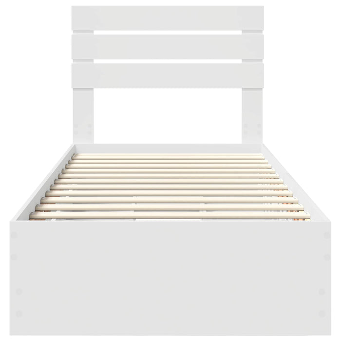Struttura del letto Bianco 90 x 200 cm Legno Ingegnerizzato 3411534
