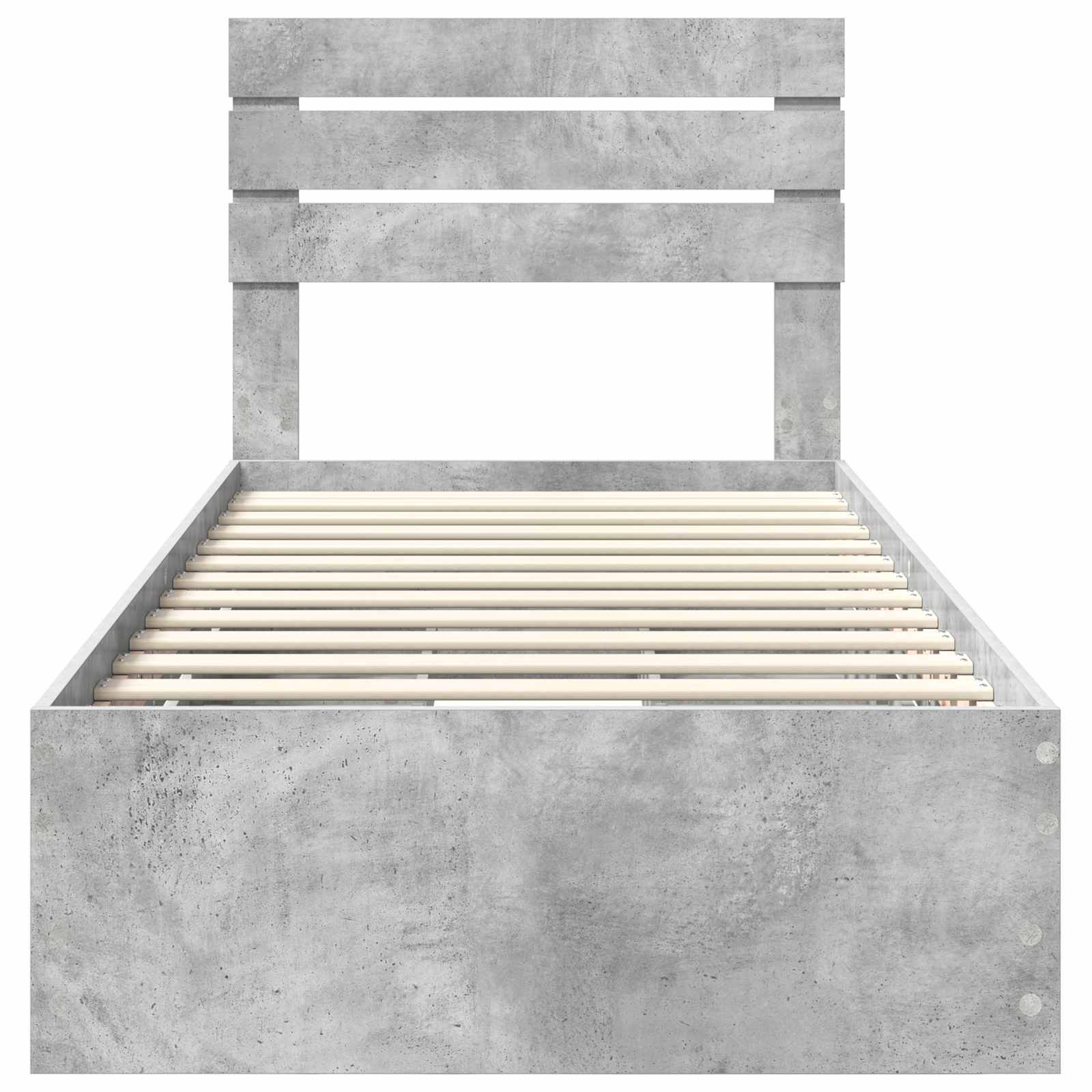 Struttura del letto con cassetto Grigio cemento 75 x 190 cm 3411541