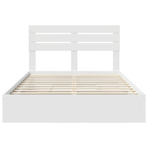 Letto con Contenitore Bianco 140 x 200 cm Legno multistrato 3411564