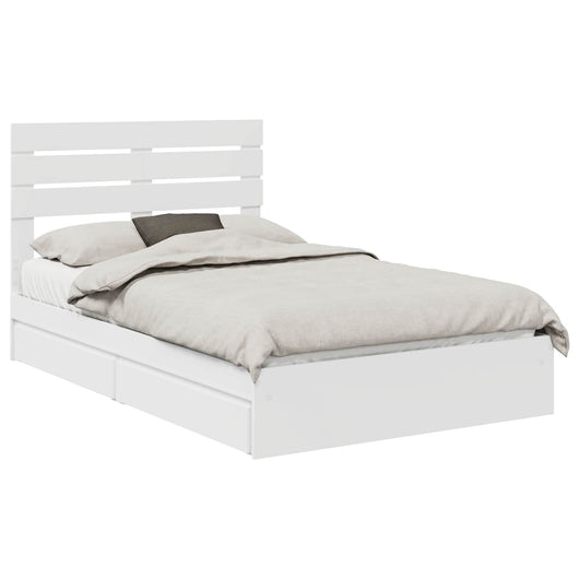 Letto con Contenitore Bianco 120 x 200 cm Legno multistrato 3411579