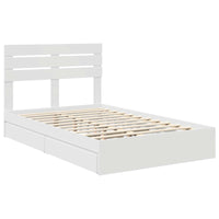 Letto con Contenitore Bianco 120 x 200 cm Legno multistrato 3411579