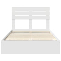 Letto con Contenitore Bianco 120 x 200 cm Legno multistrato 3411579