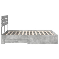 Struttura del letto con cassetto con testiera-Letto con Cassetti e Testiera Legno multistrato 984754