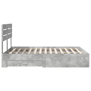 Struttura del letto con cassetto con testiera-Letto con Cassetti e Testiera Legno multistrato 984754