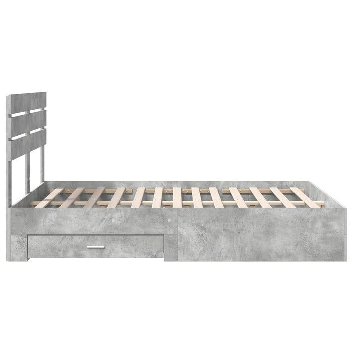 Struttura del letto con cassetto con testiera-Letto con Cassetti e Testiera Legno multistrato 230137