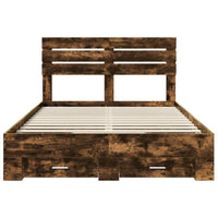 Struttura del letto con cassetto con testiera-Letto con Cassetti e Testiera Legno multistrato 408499