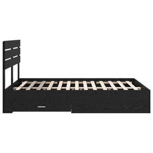 Struttura del letto con cassetto con testiera-Letto con Cassetti e Testiera Legno multistrato 648076