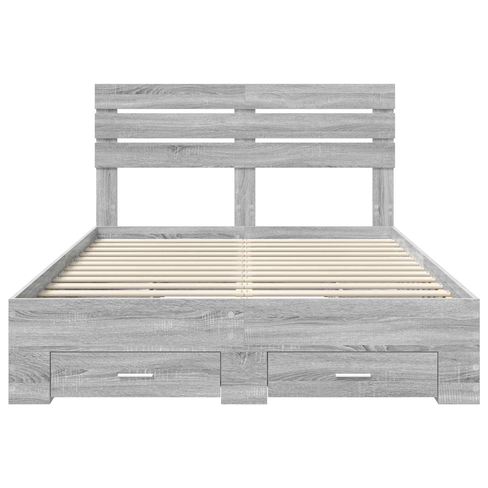 Struttura del letto con cassetto con testiera-Letto con Cassetti e Testiera Legno multistrato 844430