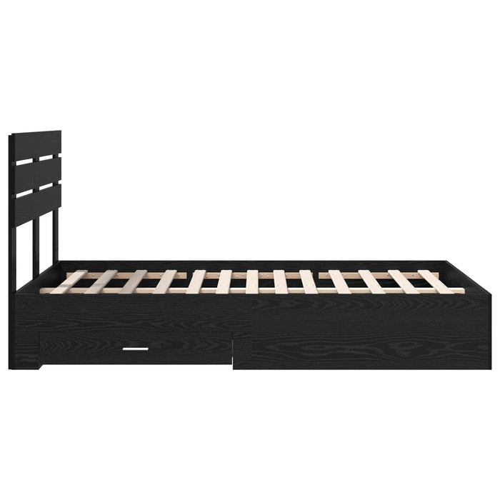 Struttura del letto con cassetto con testiera-Letto con Cassetti e Testiera Legno multistrato 259115