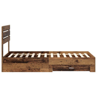 Struttura del letto con cassetto con testiera-Letto con Cassetti e Testiera Legno multistrato 984554