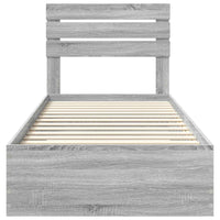 Struttura del letto con cassetto con testiera Legno multistrato 3411688