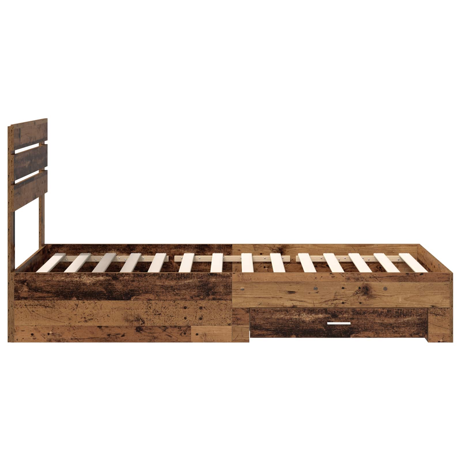 Struttura del letto con cassetto con testiera Legno multistrato 3411689