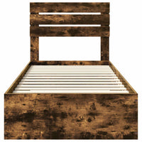 Struttura del letto con cassetto con testiera-Letto con Cassetti e Testiera Legno multistrato 663455