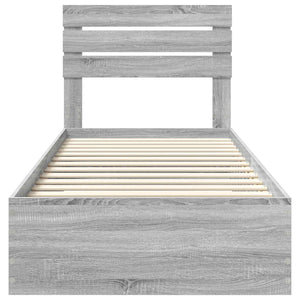 Struttura del letto con cassetto con testiera Legno multistrato 3411696