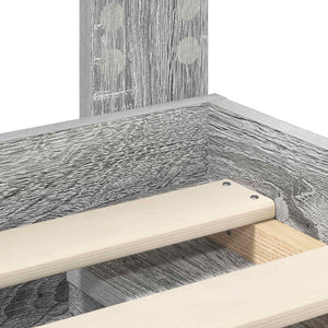 Struttura del letto Grigio Sonoma 90 x 190 cm Pino massello 3411797