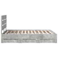 Struttura del letto con cassetto Grigio cemento 160 x 200 cm 3411820