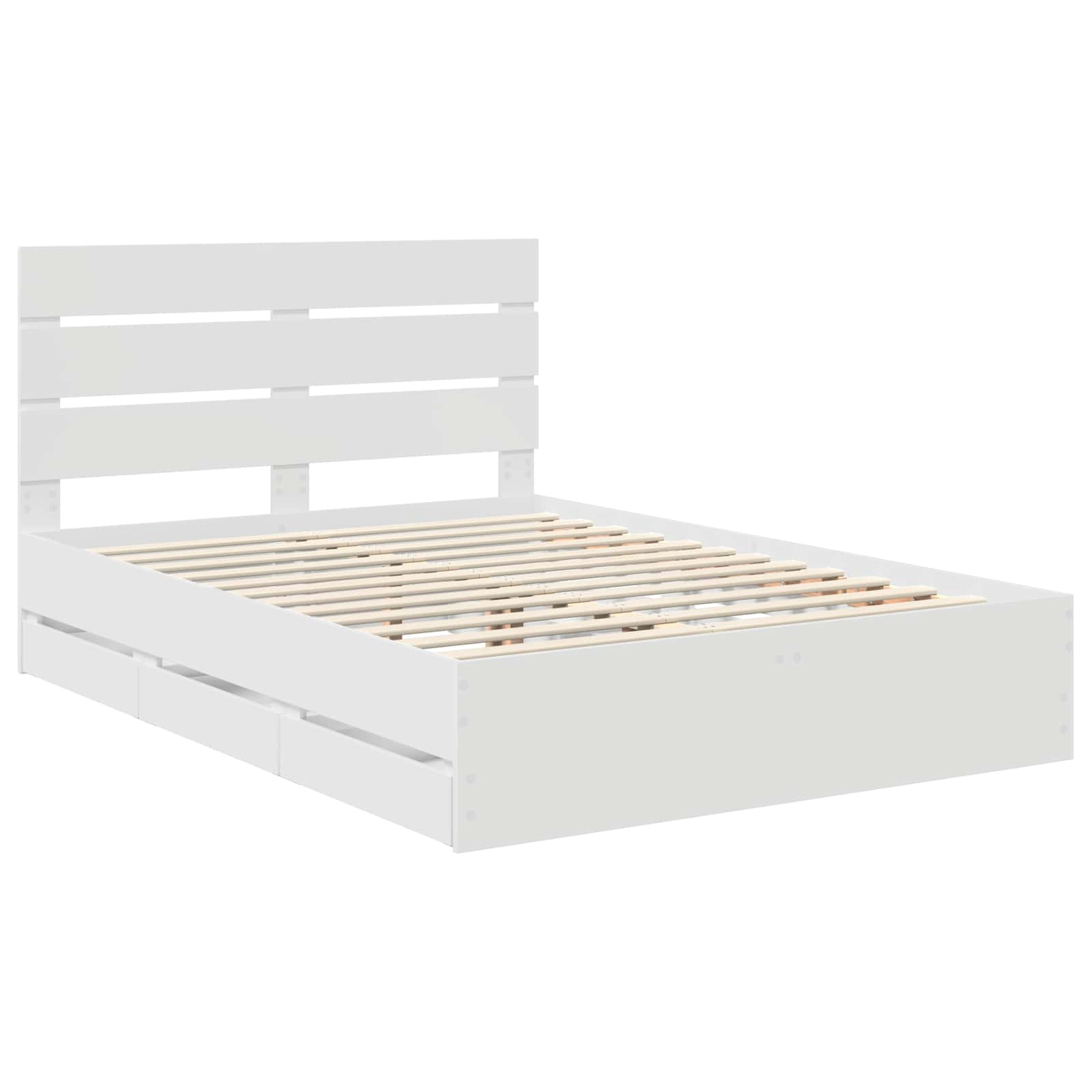 Struttura del letto Bianco 140 x 200 cm Legno Ingegnerizzato 3411833