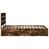 Struttura del letto con cassetto Rovere fumé 120 x 200 cm 3411846