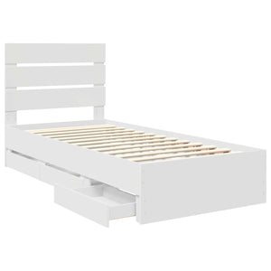 Struttura del letto Bianco 90 x 190 cm Legno Ingegnerizzato 3411858