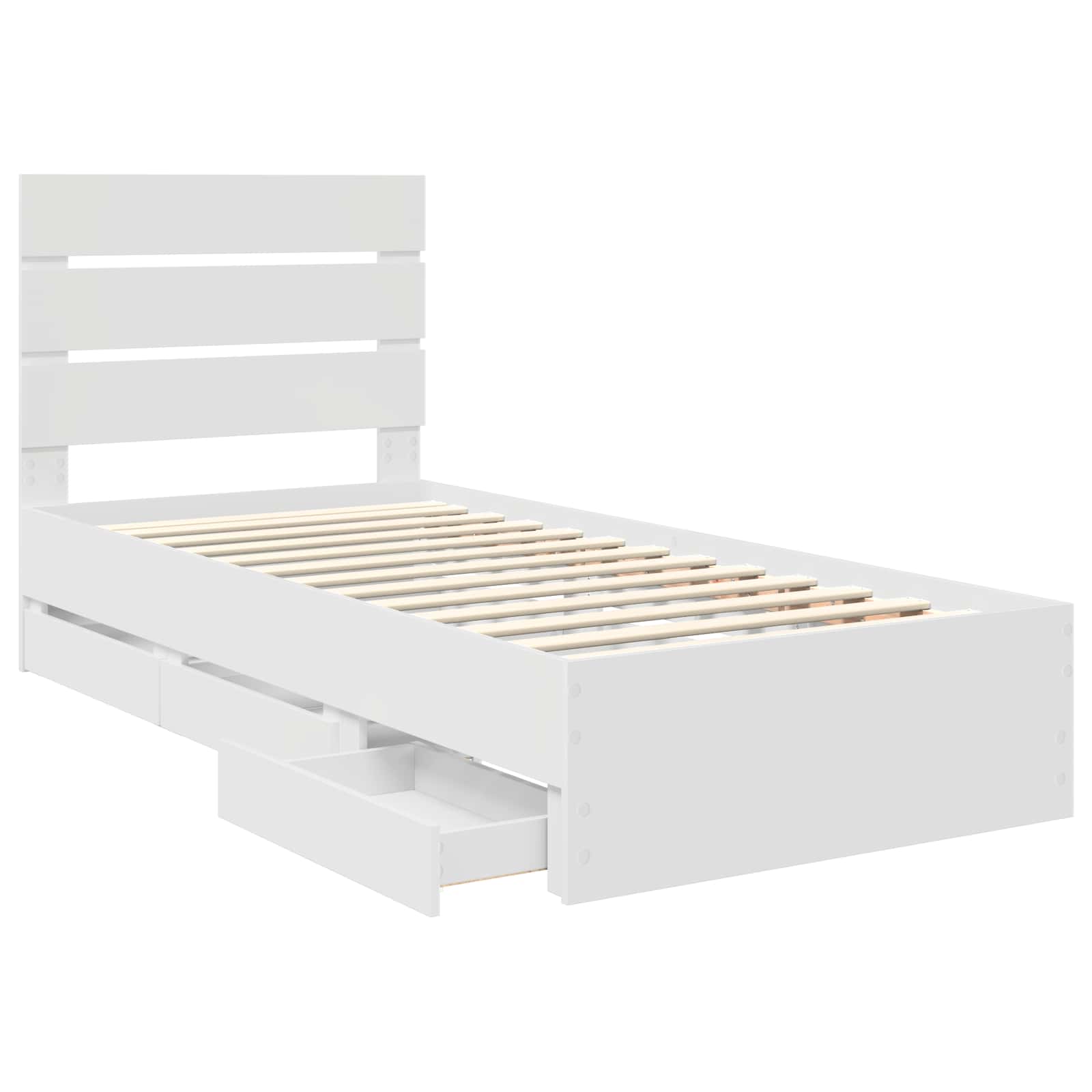 Struttura del letto Bianco 90 x 200 cm Legno Ingegnerizzato 3411863