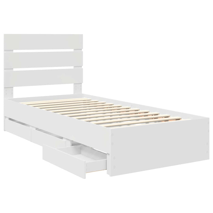 Struttura del letto Bianco 90 x 200 cm Legno Ingegnerizzato 3411863