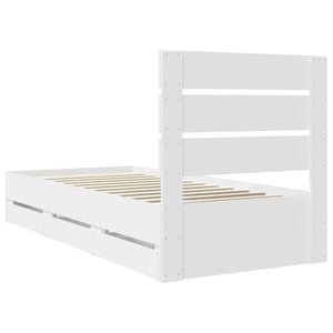 Struttura del letto Bianco 90 x 200 cm Legno Ingegnerizzato 3411863