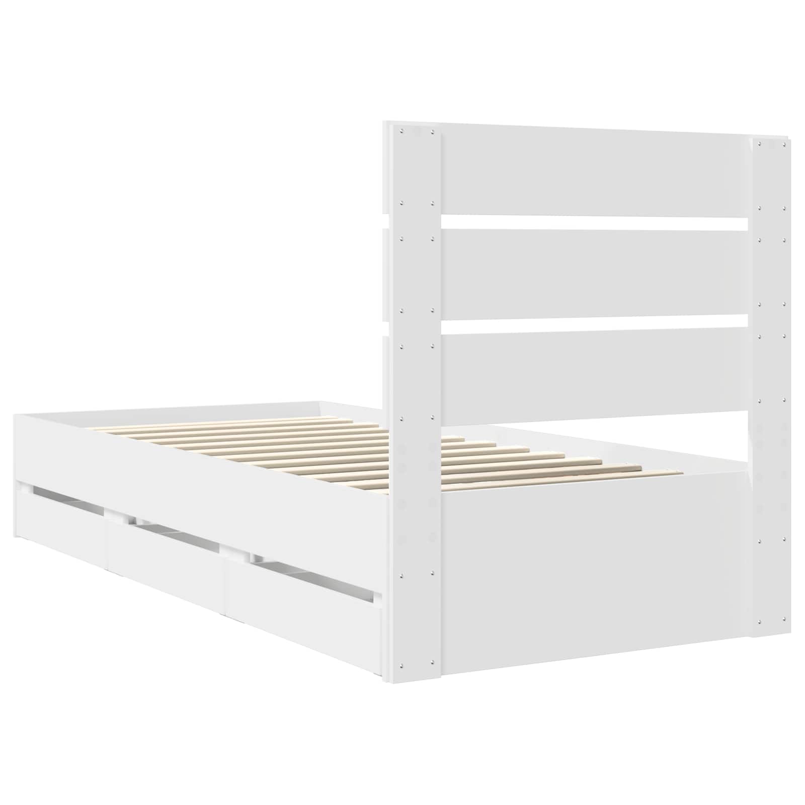 Struttura del letto Bianco 75 x 190 cm Legno Ingegnerizzato 3411868