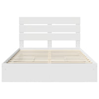 Letto con Contenitore Bianco 140 x 200 cm Legno multistrato 3411893