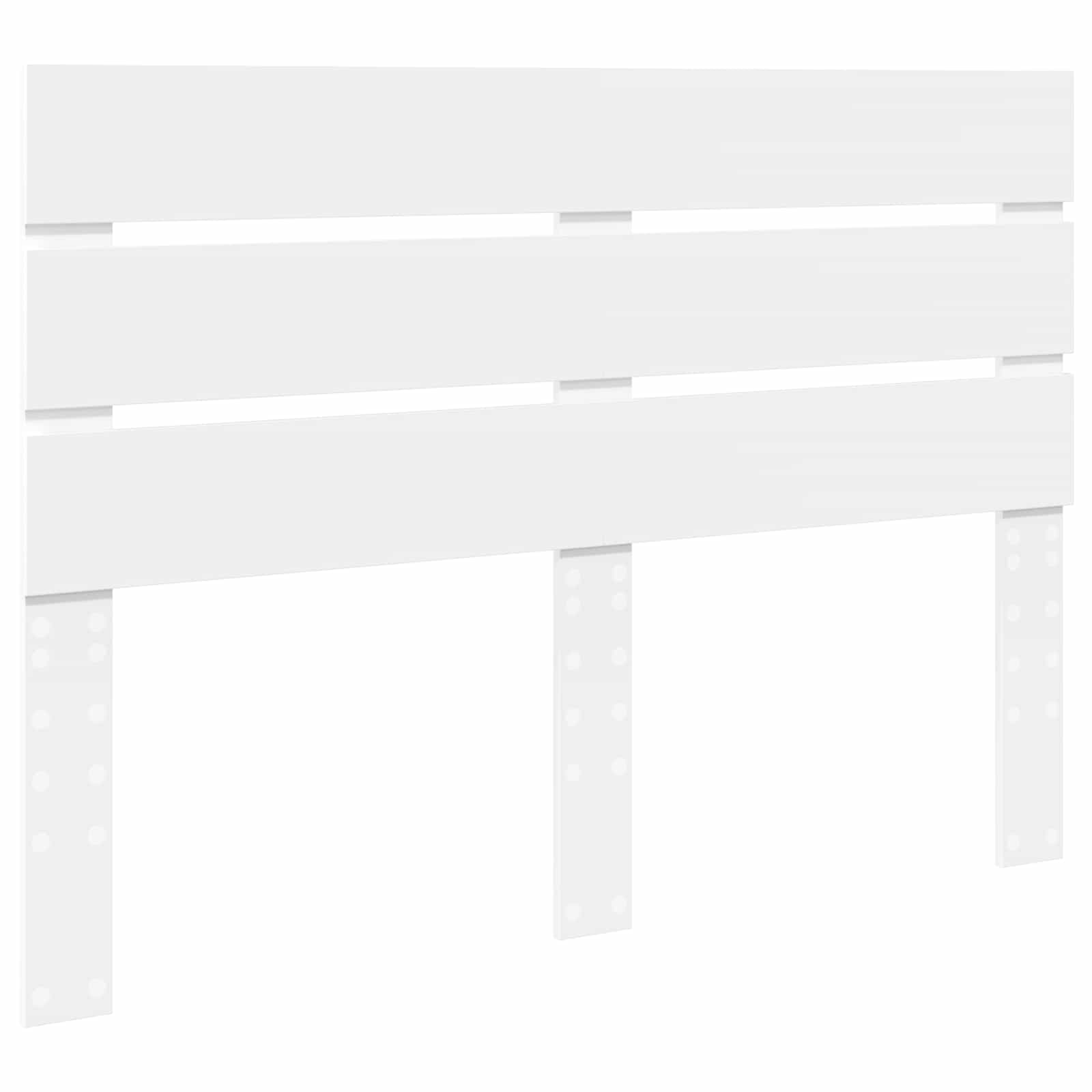 Letto con Contenitore Bianco 140 x 190 cm Legno multistrato 3411898