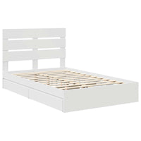 Letto con Contenitore Bianco 120 x 200 cm Legno multistrato 3411908