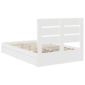 Letto con Contenitore Bianco 120 x 200 cm Legno multistrato 3411908