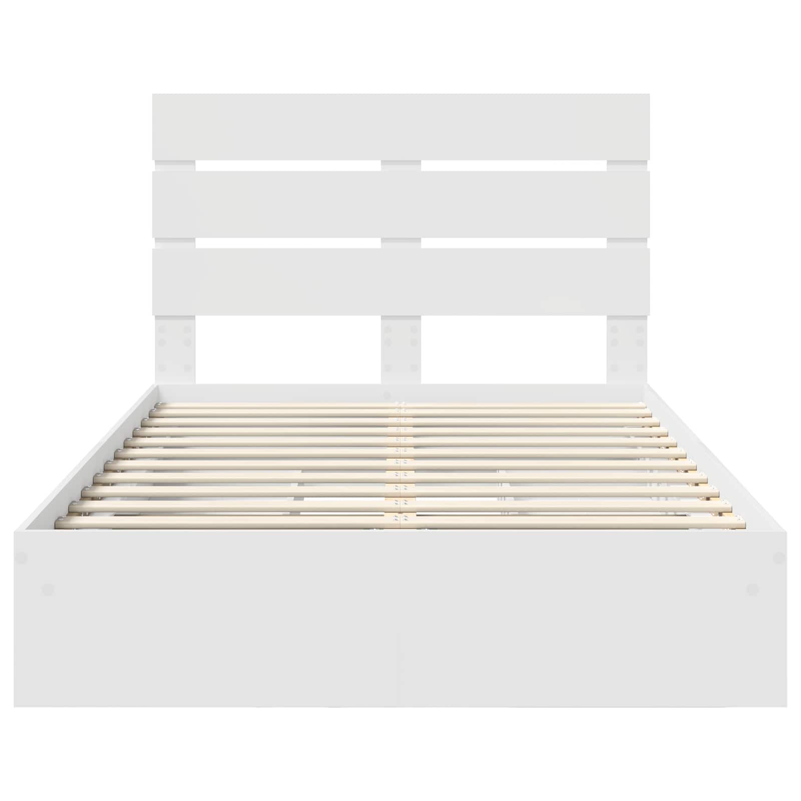 Letto con Contenitore Bianco 120 x 200 cm Legno multistrato 3411908