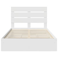 Letto con Contenitore Bianco 120 x 200 cm Legno multistrato 3411908