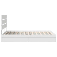 Letto con Contenitore Bianco 120 x 200 cm Legno multistrato 3411908
