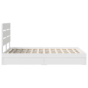 Letto con Contenitore Bianco 120 x 200 cm Legno multistrato 3411908