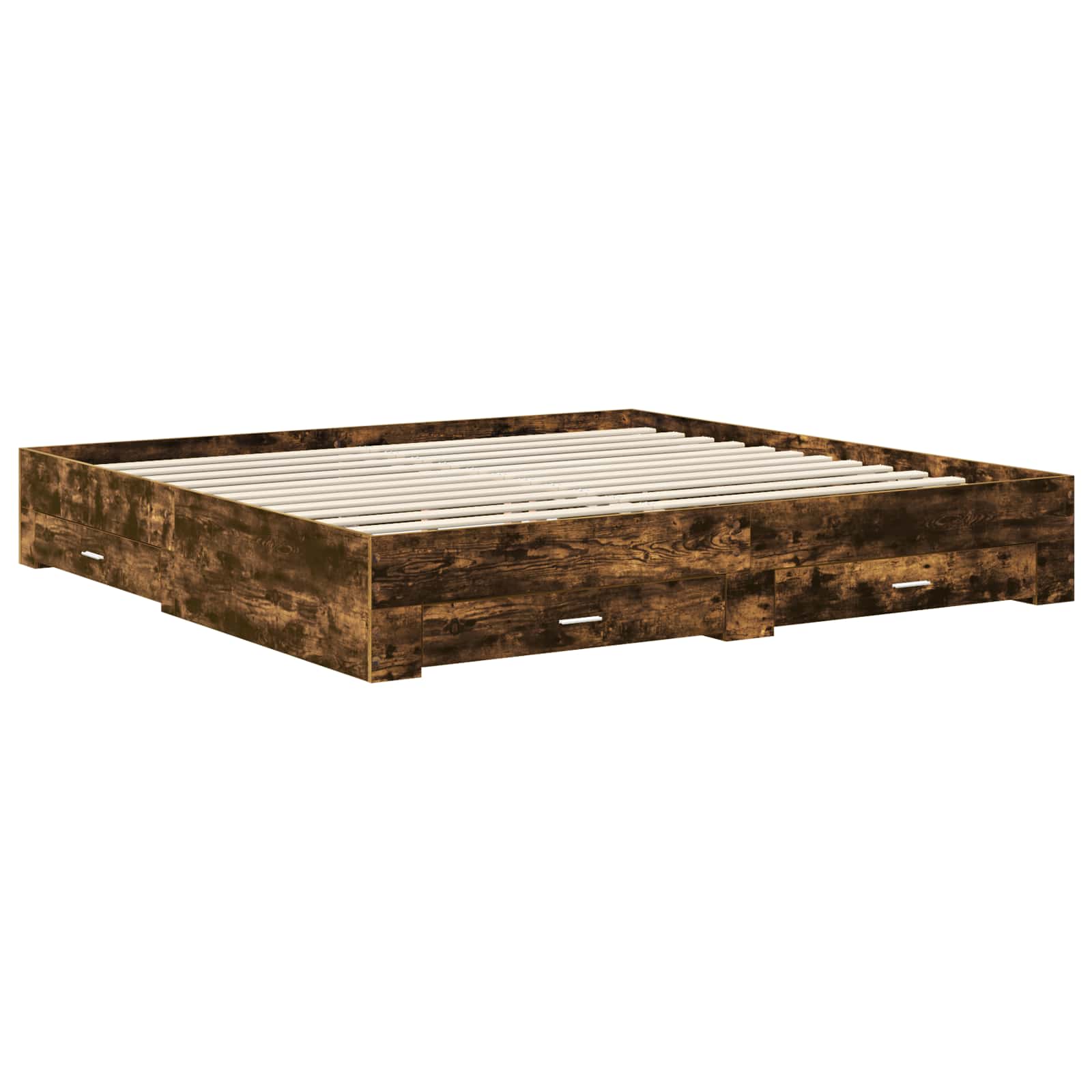 Struttura del letto con cassetto Grigio Sonoma 200 x 200 cm 3411942