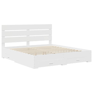 Struttura del letto Bianco 180 x 200 cm Legno multistrato 3411943