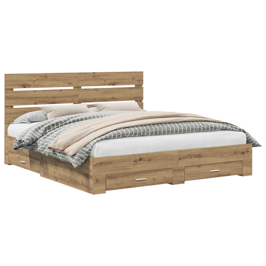 Struttura del letto Rovere artigianale 180 x 200 cm 3411950