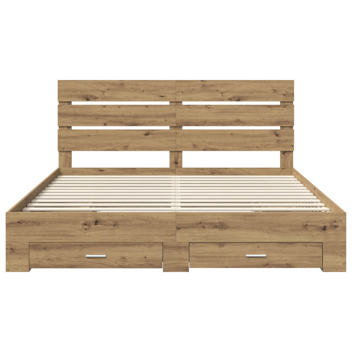 Struttura del letto Rovere artigianale 180 x 200 cm 3411950