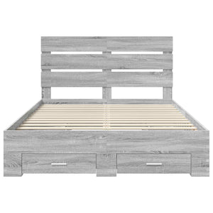 Struttura del letto con cassetto Grigio Sonoma 160 x 200 cm 3411956