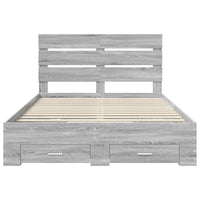 Struttura del letto con cassetto Grigio Sonoma 150 x 200 cm 3411963