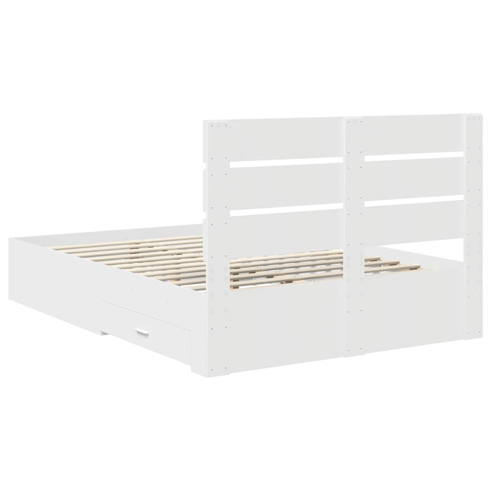 Struttura del letto Bianco 140 x 200 cm Legno multistrato 3411964