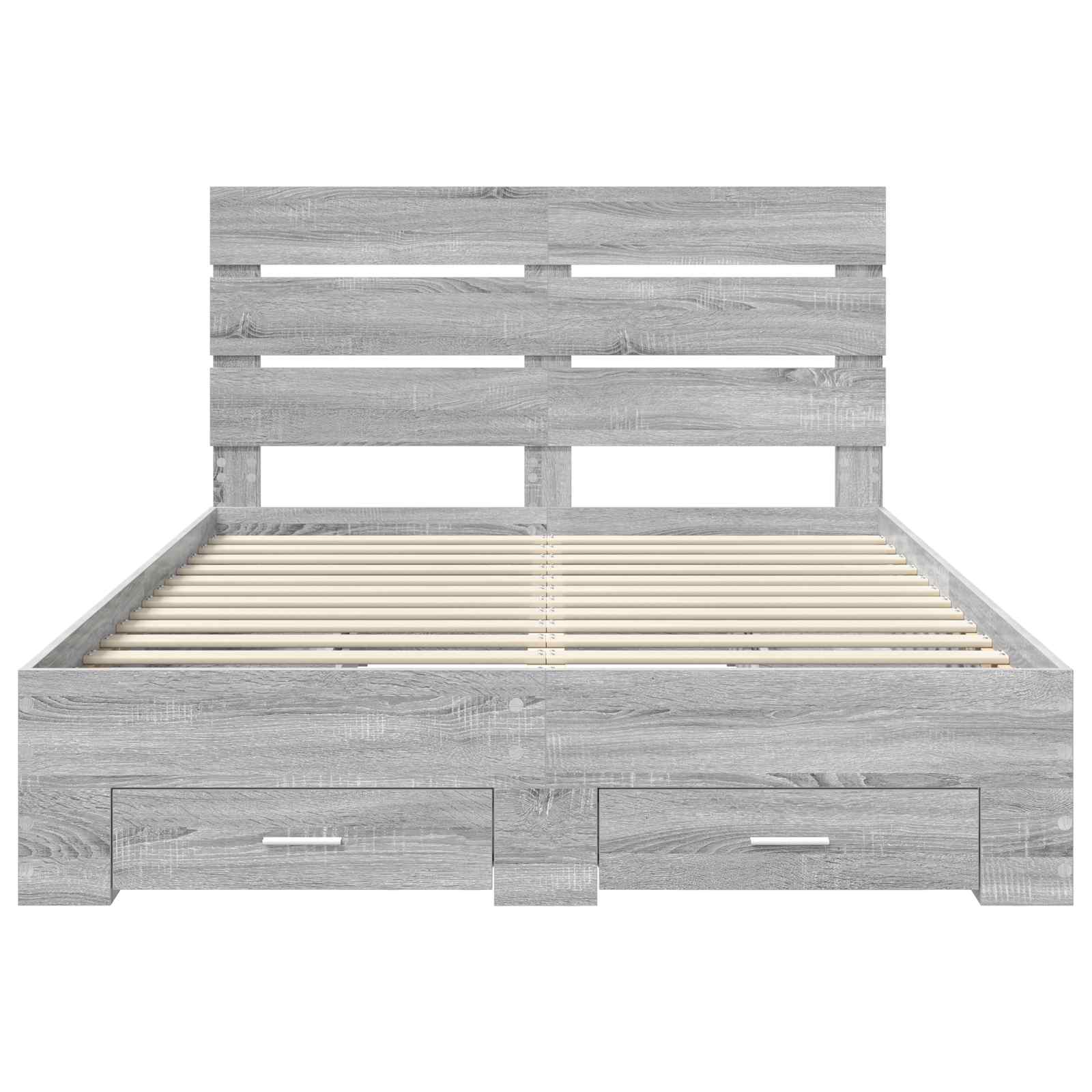 Struttura del letto con cassetto Grigio Sonoma 140 x 190 cm 3411977