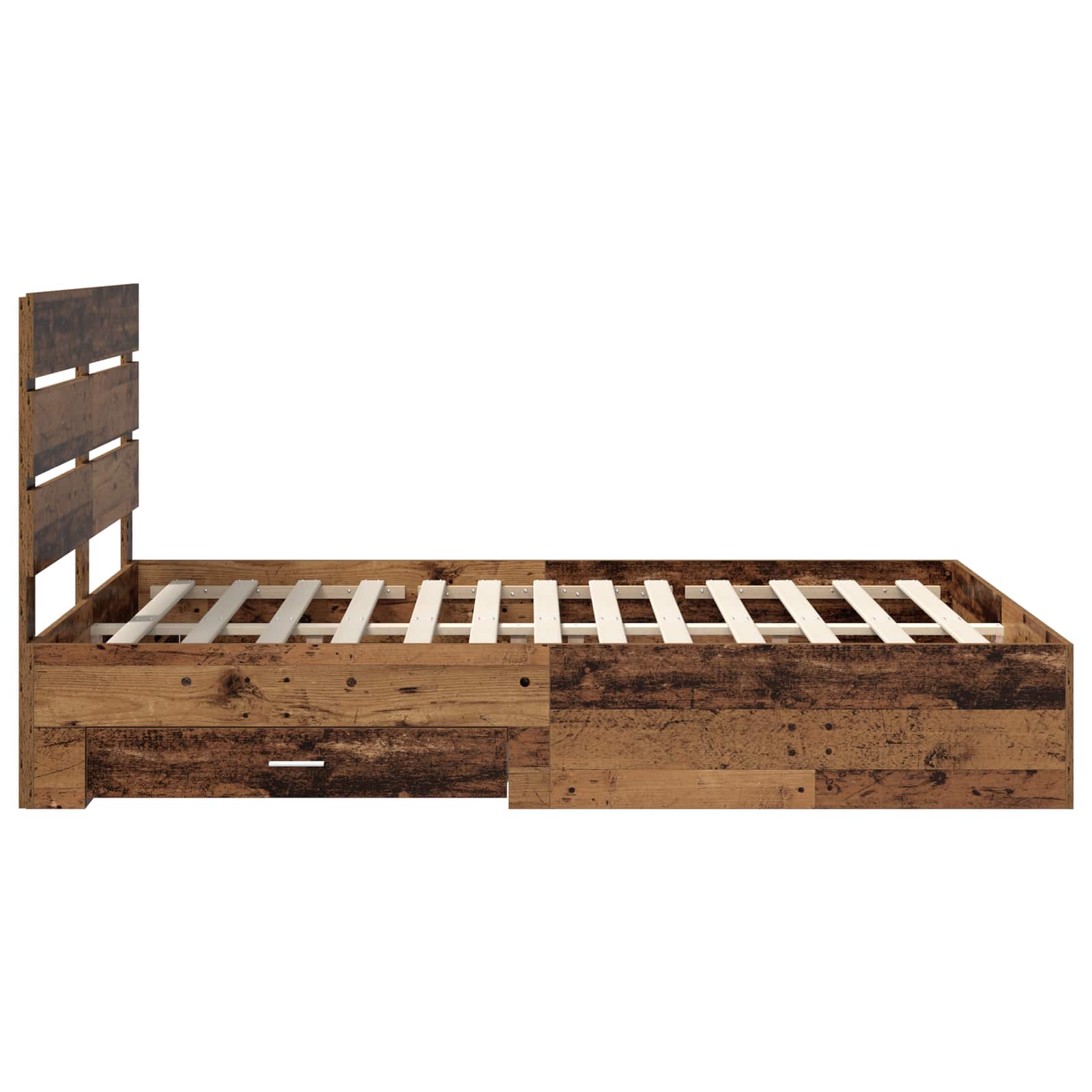 Struttura del letto con cassetto Legno vecchio 140 x 190 cm 3411978